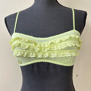 Victoria's Secret Lace Bralette in Lime